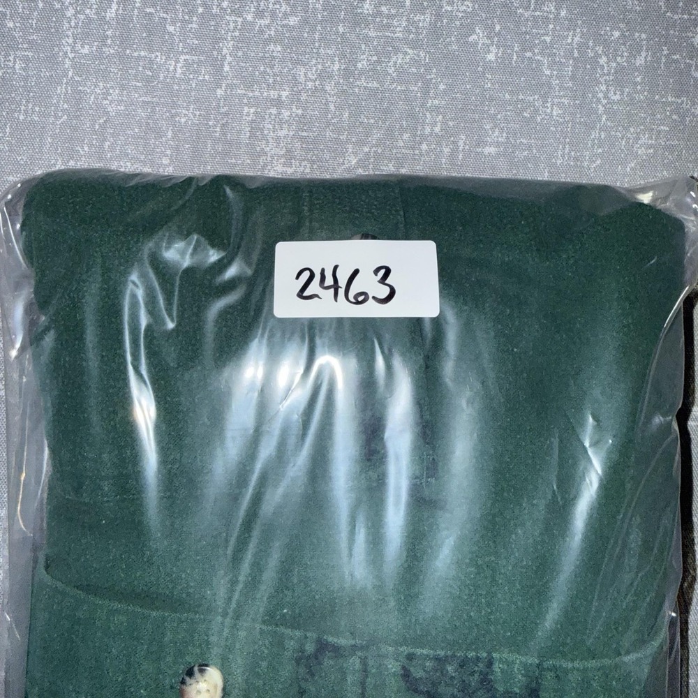 Vintage Gant Rough Weather Shirt Mens XL Green Deer Bear Flannel Hunting Chamois - Picture 10 of 10